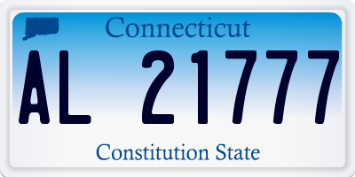 CT license plate AL21777