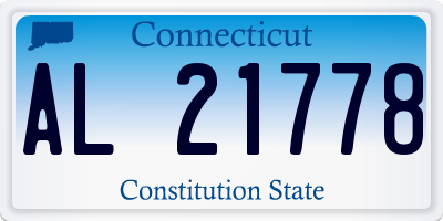 CT license plate AL21778