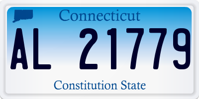 CT license plate AL21779