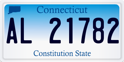 CT license plate AL21782