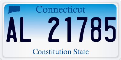 CT license plate AL21785
