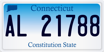 CT license plate AL21788