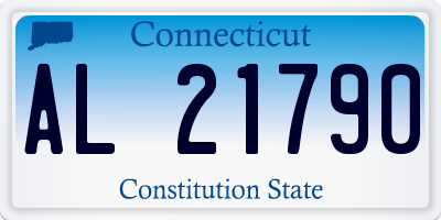 CT license plate AL21790