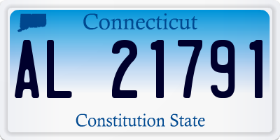 CT license plate AL21791