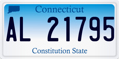 CT license plate AL21795