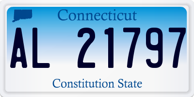 CT license plate AL21797