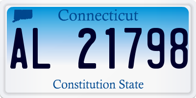 CT license plate AL21798