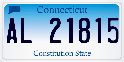 CT license plate AL21815