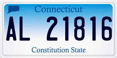 CT license plate AL21816