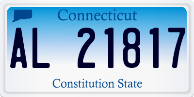 CT license plate AL21817