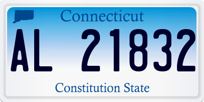 CT license plate AL21832