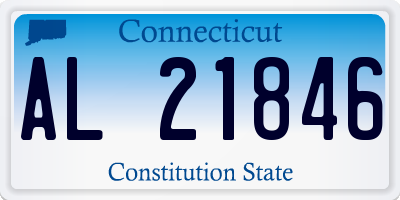 CT license plate AL21846