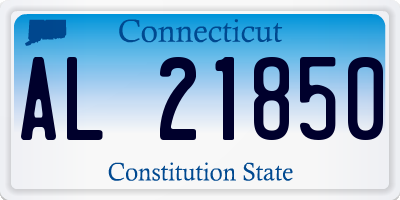 CT license plate AL21850