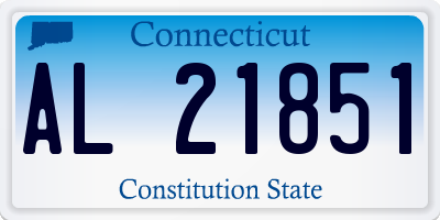 CT license plate AL21851