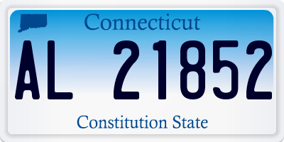 CT license plate AL21852