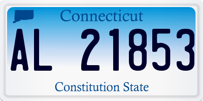 CT license plate AL21853