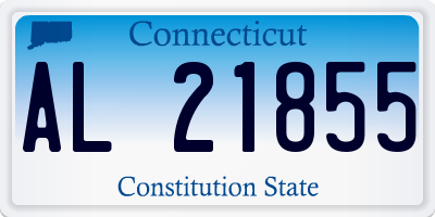 CT license plate AL21855