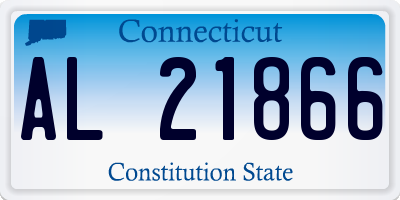 CT license plate AL21866