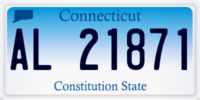 CT license plate AL21871