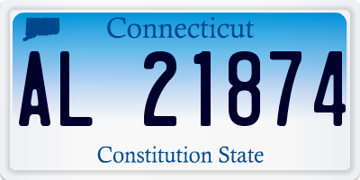 CT license plate AL21874