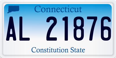 CT license plate AL21876