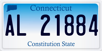 CT license plate AL21884