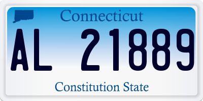 CT license plate AL21889