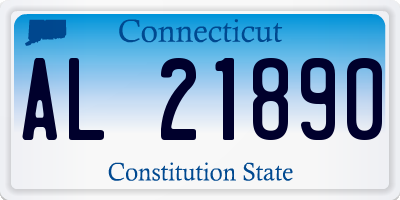 CT license plate AL21890