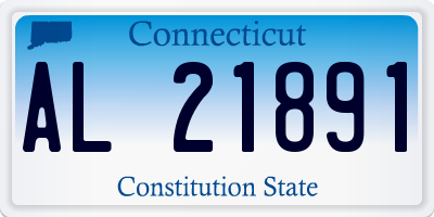 CT license plate AL21891