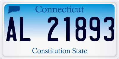 CT license plate AL21893