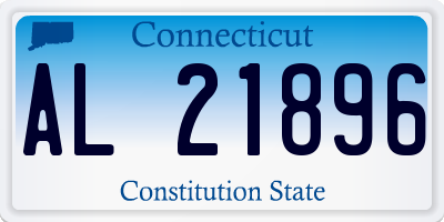 CT license plate AL21896