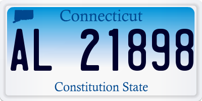 CT license plate AL21898