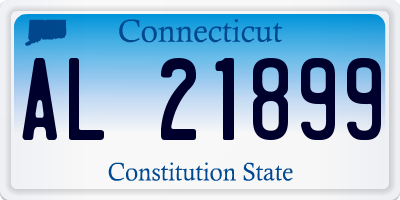 CT license plate AL21899