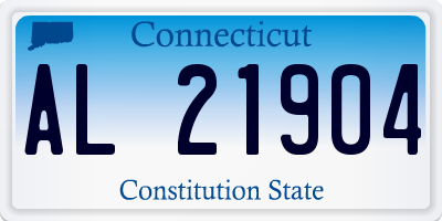 CT license plate AL21904