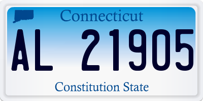 CT license plate AL21905