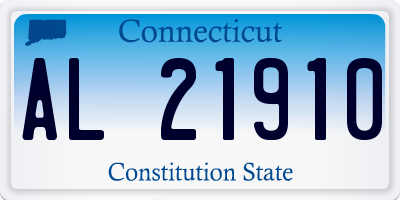 CT license plate AL21910