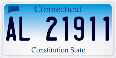 CT license plate AL21911