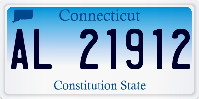 CT license plate AL21912
