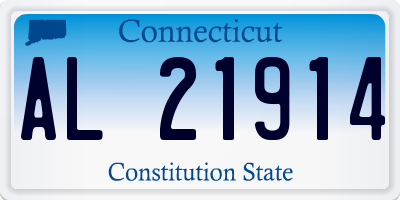 CT license plate AL21914