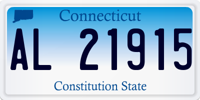 CT license plate AL21915
