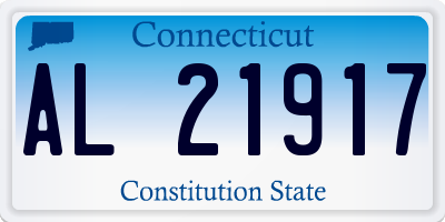 CT license plate AL21917