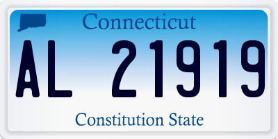 CT license plate AL21919