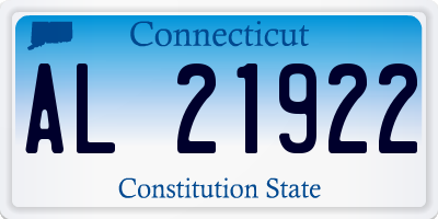 CT license plate AL21922