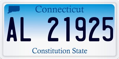 CT license plate AL21925