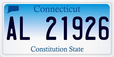 CT license plate AL21926