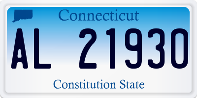 CT license plate AL21930