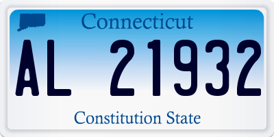 CT license plate AL21932