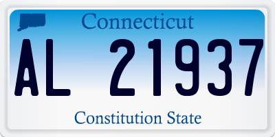 CT license plate AL21937