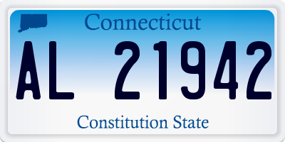 CT license plate AL21942