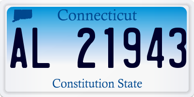 CT license plate AL21943